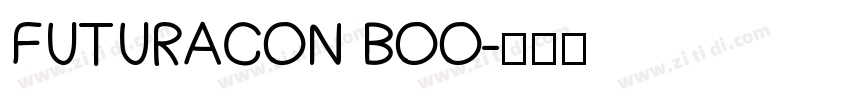 FUTURACON BOO字体转换